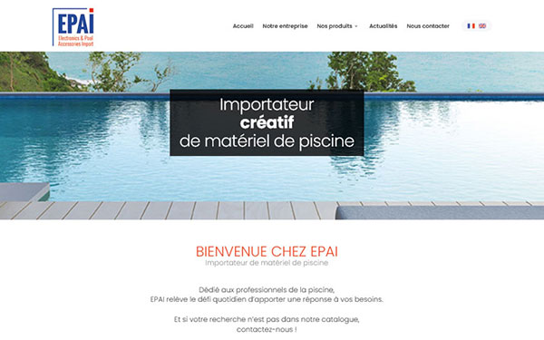 Création site internet grossiste piscine toulouse